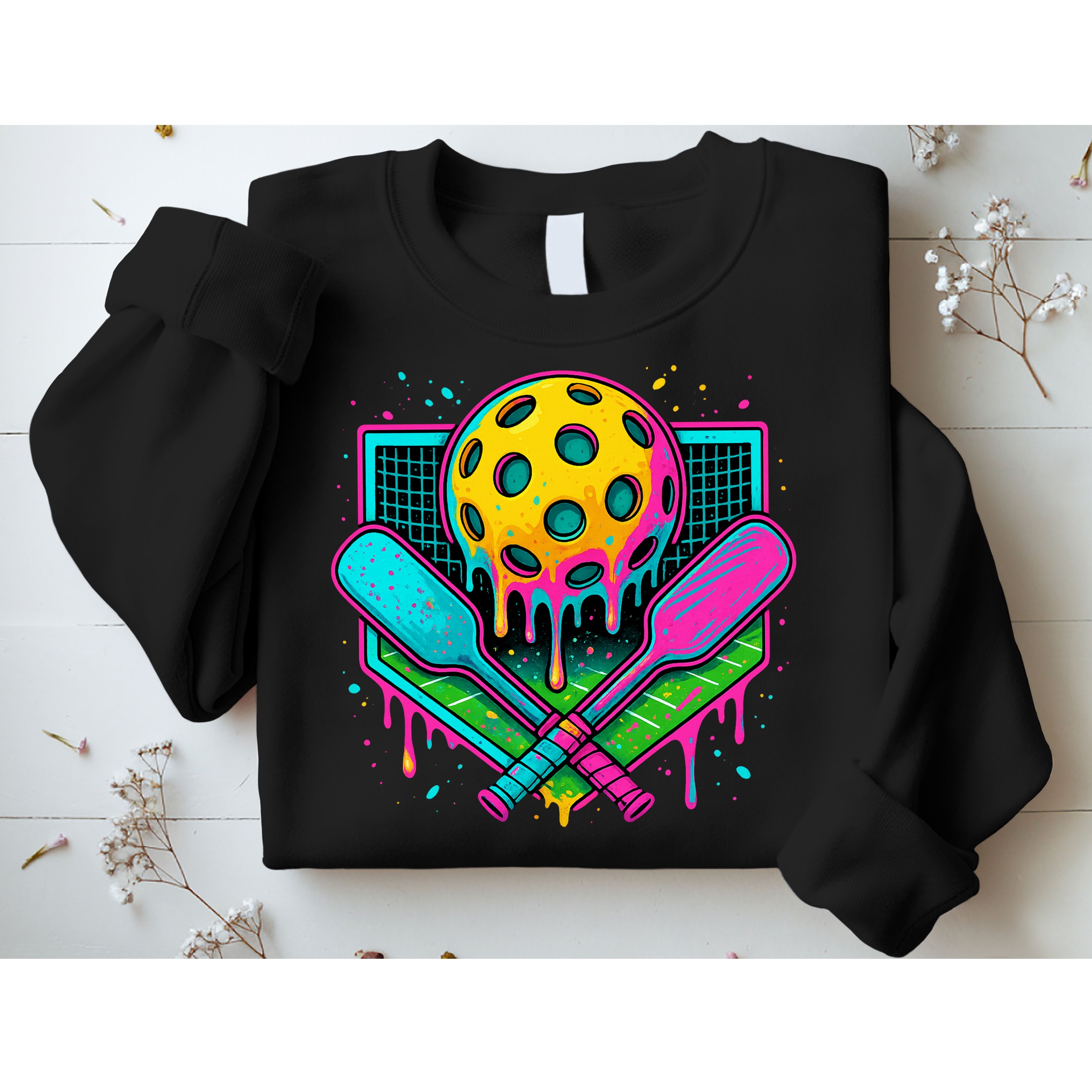 Pickleball Ice Cream Drip Sweatshirt