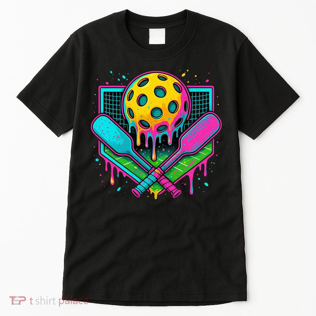 Pickleball Ice Cream Drip Tall T-Shirt