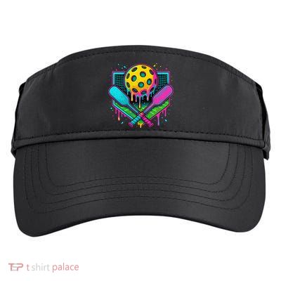 Pickleball Ice Cream Drip Adult Drive Performance Visor