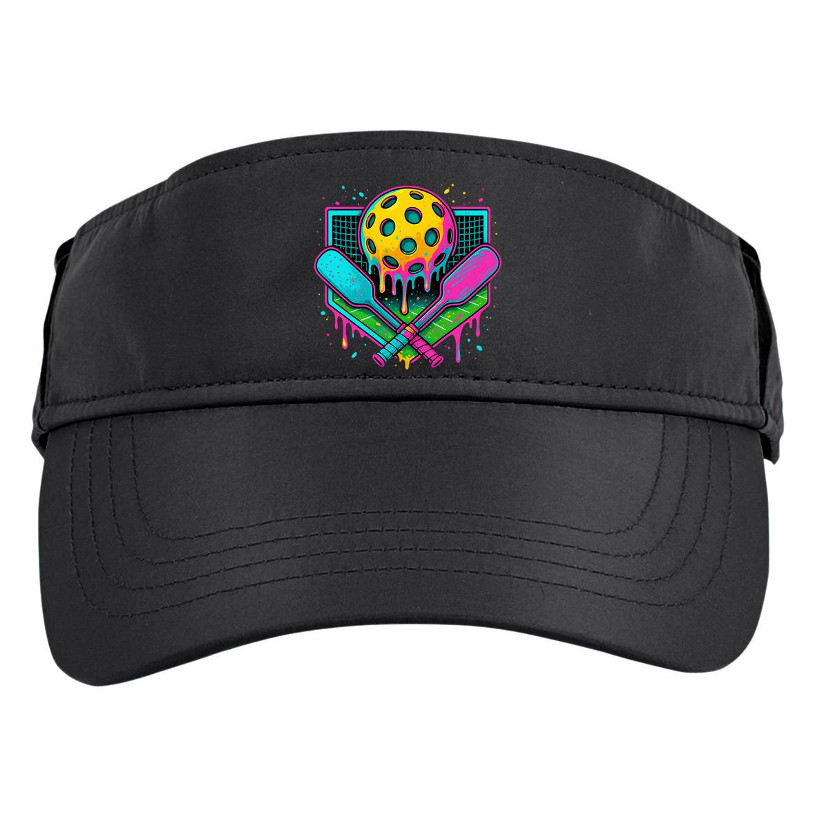 Pickleball Ice Cream Drip Adult Drive Performance Visor