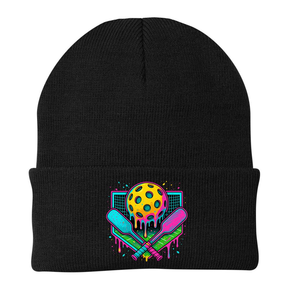 Pickleball Ice Cream Drip Beanie