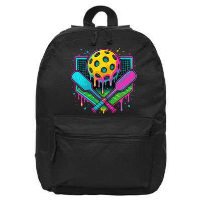 Pickleball Ice Cream Drip 16 in Basic Backpack