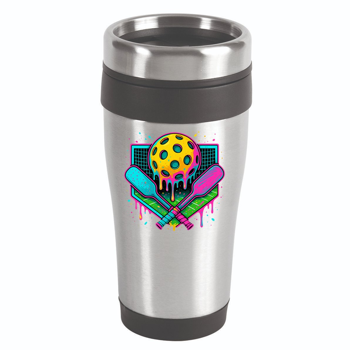 Pickleball Ice Cream Drip 16oz Travel Tumbler