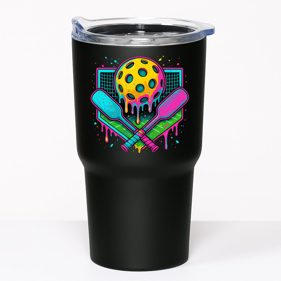 Pickleball Ice Cream Drip Tumbler