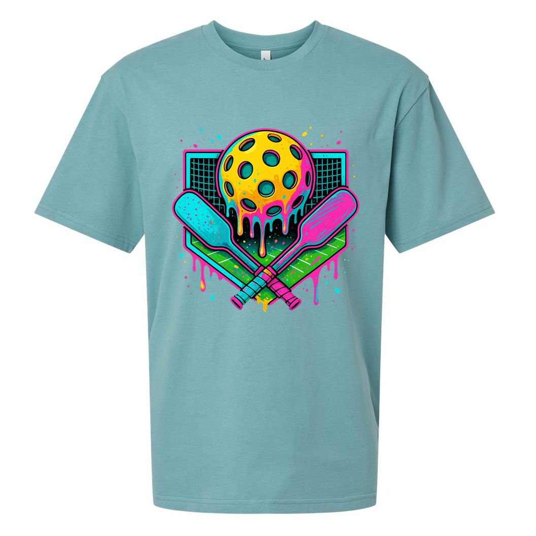 Pickleball Ice Cream Drip Sueded Cloud Jersey T-Shirt