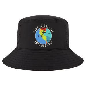 Peru Is Calling And I Must Go Peru Map Cool Comfort Performance Bucket Hat