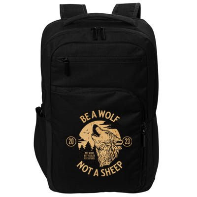 Politically Incorrect Conservative Republican Wolf Impact Tech Backpack