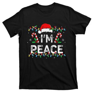 Peace I Come In Peace Couple Matching Ugly Christmas Sweater T-Shirt