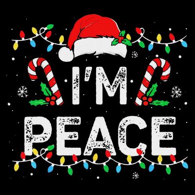 Peace I Come In Peace Couple Matching Ugly Christmas Sweater T-Shirt