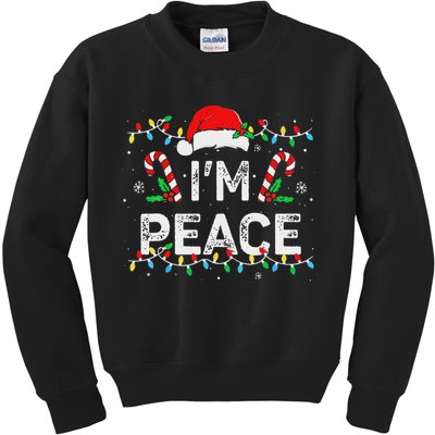 Peace I Come In Peace Couple Matching Ugly Christmas Sweater Kids Sweatshirt