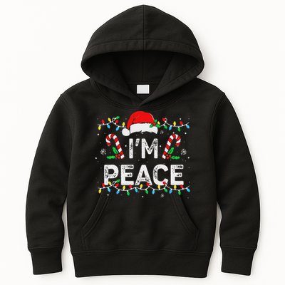 Peace I Come In Peace Couple Matching Ugly Christmas Sweater Kids Hoodie
