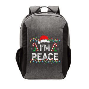 Peace I Come In Peace Couple Matching Ugly Christmas Sweater Vector Backpack