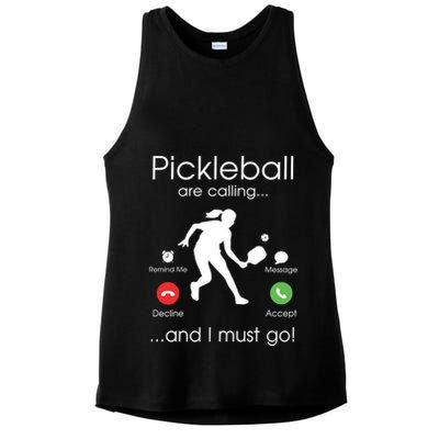 Pickleball Is Calling Ladies PosiCharge Tri-Blend Wicking Tank