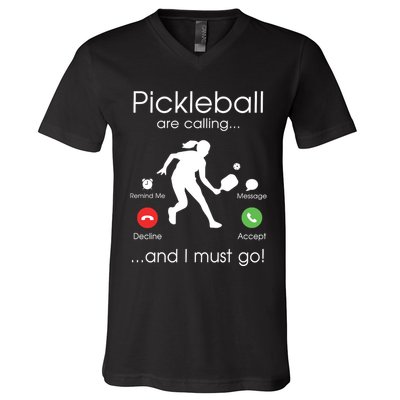 Pickleball Is Calling V-Neck T-Shirt