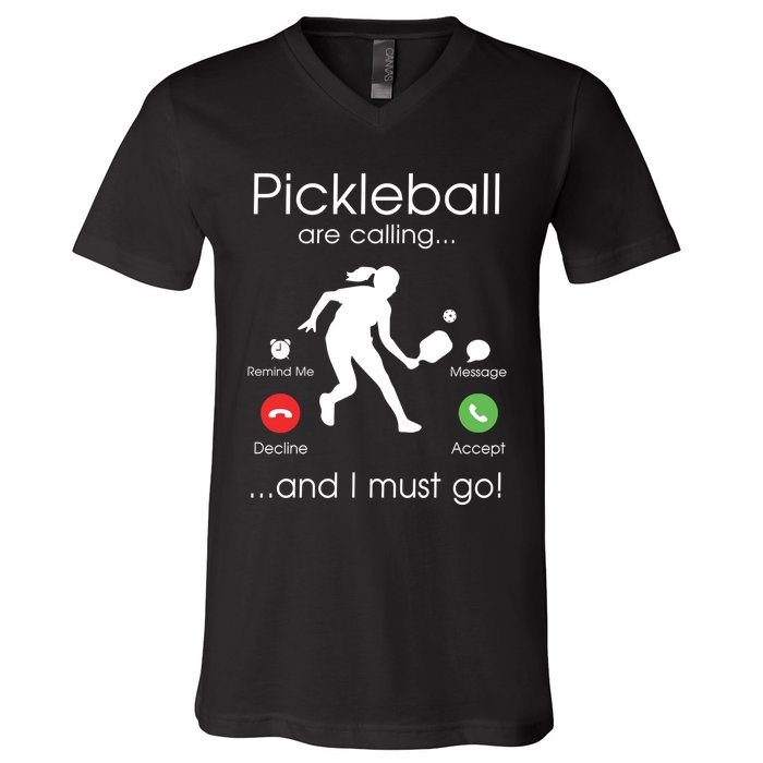 Pickleball Is Calling V-Neck T-Shirt