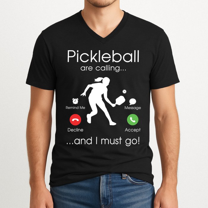 Pickleball Is Calling V-Neck T-Shirt