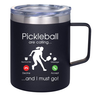 Pickleball Is Calling 12oz Stainless Steel Coffee Mug