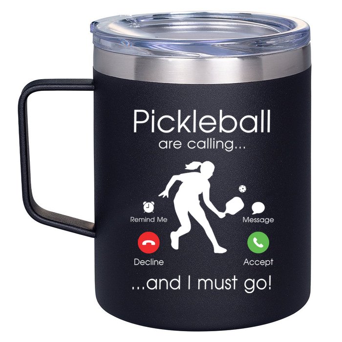 Pickleball Is Calling 12oz Stainless Steel Coffee Mug