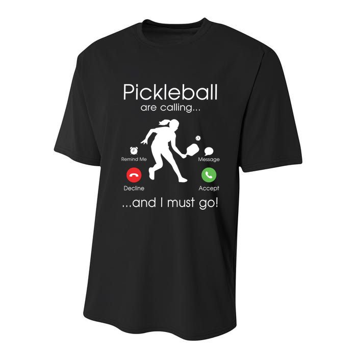 Pickleball Is Calling Youth Performance Sprint T-Shirt