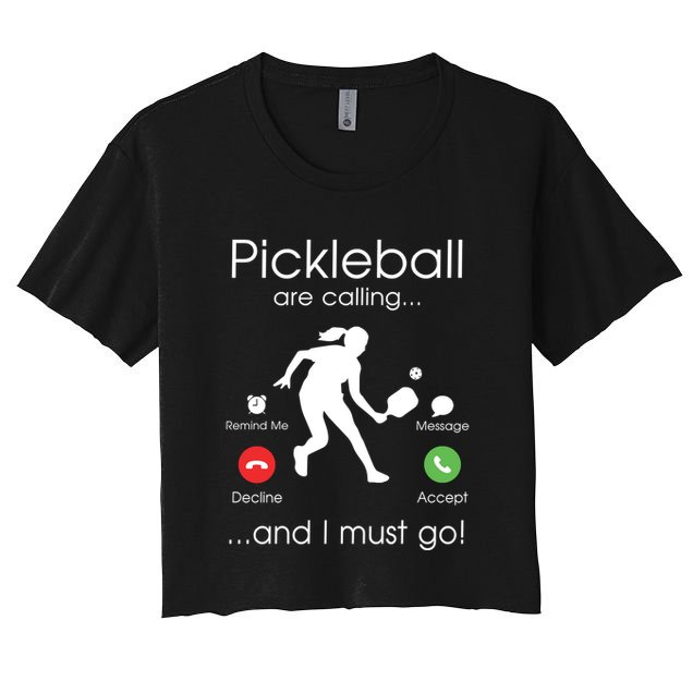 Pickleball Is Calling Crop Top