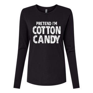 Pretend Im Cotton Candy Easy Halloween Costume Womens Cotton Relaxed Long Sleeve T-Shirt