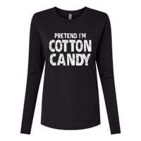 Pretend Im Cotton Candy Easy Halloween Costume Womens Cotton Relaxed Long Sleeve T-Shirt