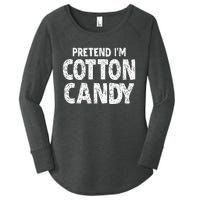 Pretend Im Cotton Candy Easy Halloween Costume Women's Perfect Tri Tunic Long Sleeve Shirt