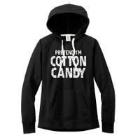 Pretend Im Cotton Candy Easy Halloween Costume Women's Fleece Hoodie