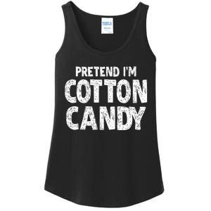 Pretend Im Cotton Candy Easy Halloween Costume Ladies Essential Tank