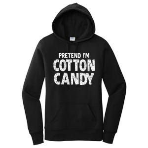 Pretend Im Cotton Candy Easy Halloween Costume Women's Pullover Hoodie