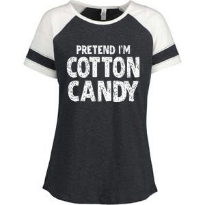 Pretend Im Cotton Candy Easy Halloween Costume Enza Ladies Jersey Colorblock Tee