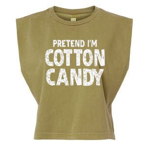 Pretend Im Cotton Candy Easy Halloween Costume Garment-Dyed Women's Muscle Tee