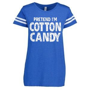 Pretend Im Cotton Candy Easy Halloween Costume Enza Ladies Jersey Football T-Shirt