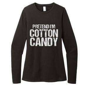 Pretend I'm Cotton Candy Easy Halloween Costume Womens CVC Long Sleeve Shirt