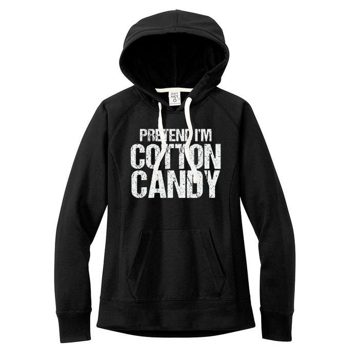 Pretend I'm Cotton Candy Easy Halloween Costume Women's Fleece Hoodie