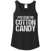 Pretend I'm Cotton Candy Easy Halloween Costume Ladies Essential Tank