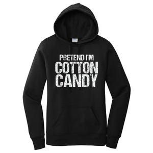 Pretend I'm Cotton Candy Easy Halloween Costume Women's Pullover Hoodie