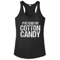 Pretend I'm Cotton Candy Easy Halloween Costume Ladies PosiCharge Competitor Racerback Tank