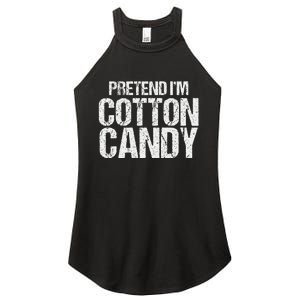 Pretend I'm Cotton Candy Easy Halloween Costume Women's Perfect Tri Rocker Tank