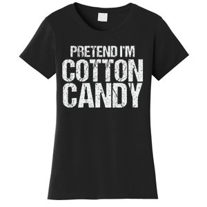 Pretend I'm Cotton Candy Easy Halloween Costume Women's T-Shirt