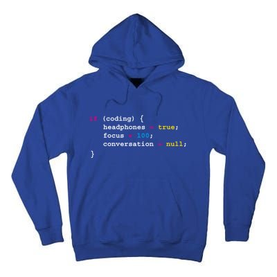 Programming If Coding Headphones Cool Gift Programming Cool Gift Cool Gift Tall Hoodie