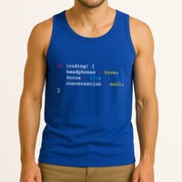 Programming If Coding Headphones Cool Gift Programming Cool Gift Cool Gift Tank Top