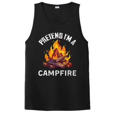 Pretend IM Campfire Funny Halloween Costume PosiCharge Competitor Tank