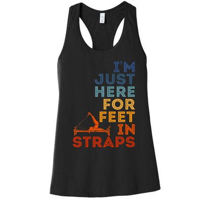 Pilates Instructor Coach Pun For Gym Exercise Fitness Lover Women's Racerback Tank