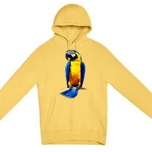 Parrot In Clouds Premium Pullover Hoodie