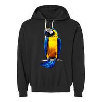 Parrot In Clouds Garment-Dyed Fleece Hoodie