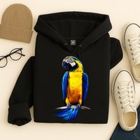 Parrot In Clouds Hoodie