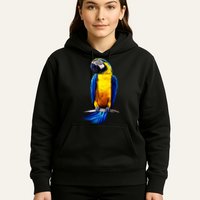 Parrot In Clouds Hoodie