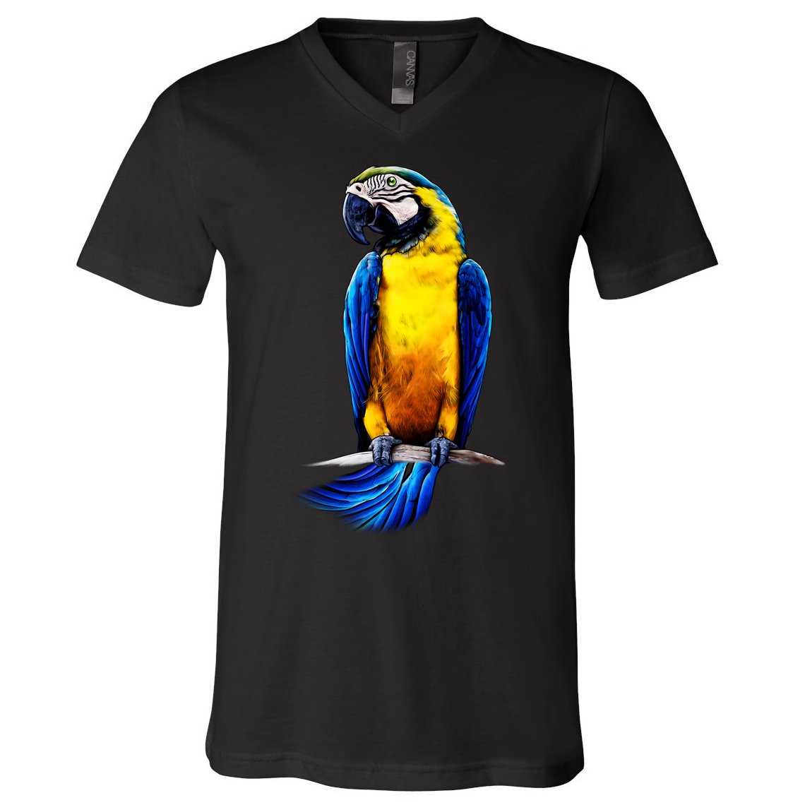 Parrot In Clouds V-Neck T-Shirt