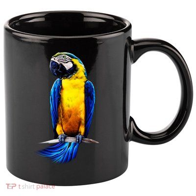 Parrot In Clouds 11oz C Handle Ceramic Mug